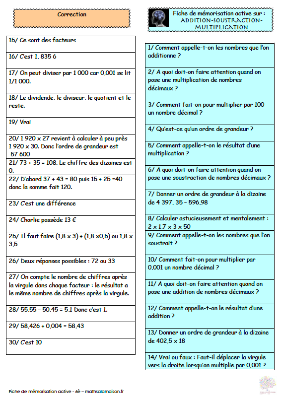 Comment Appelle T On Le Resultat D'une Multiplication résultat d'une multiplication s'appelle comment