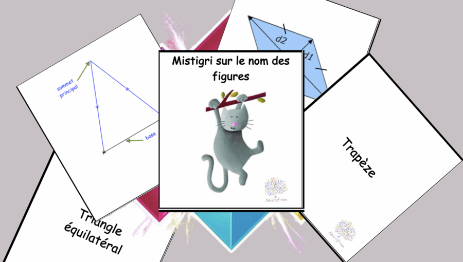 jeu de cartes Mistigri - nom des figures géométriques