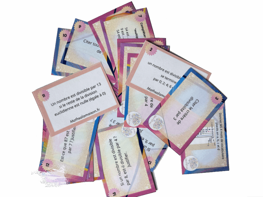 Flash cards 6è Divisibilité