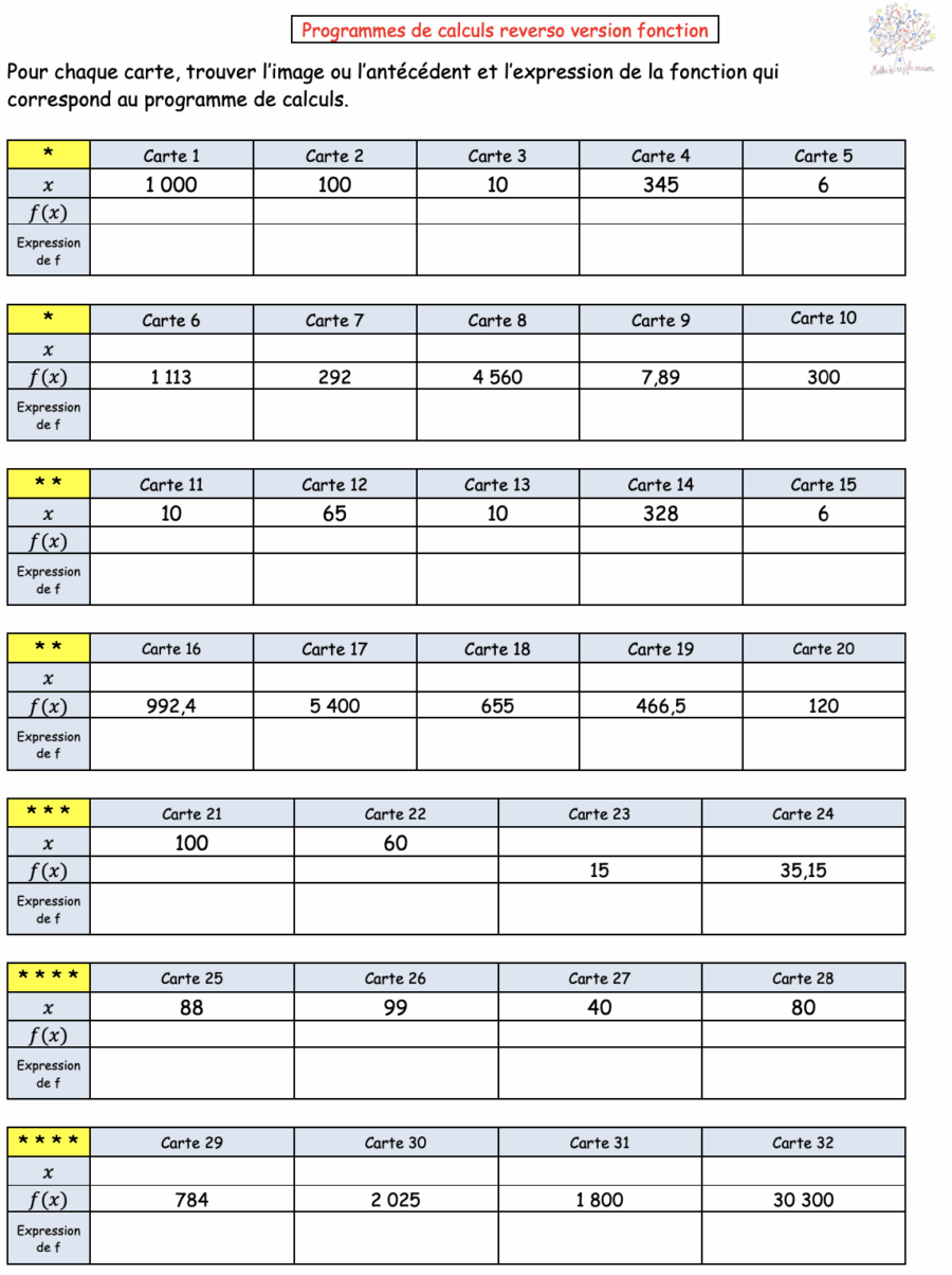 fiche pour tester son programme avec son corrigé version fonction