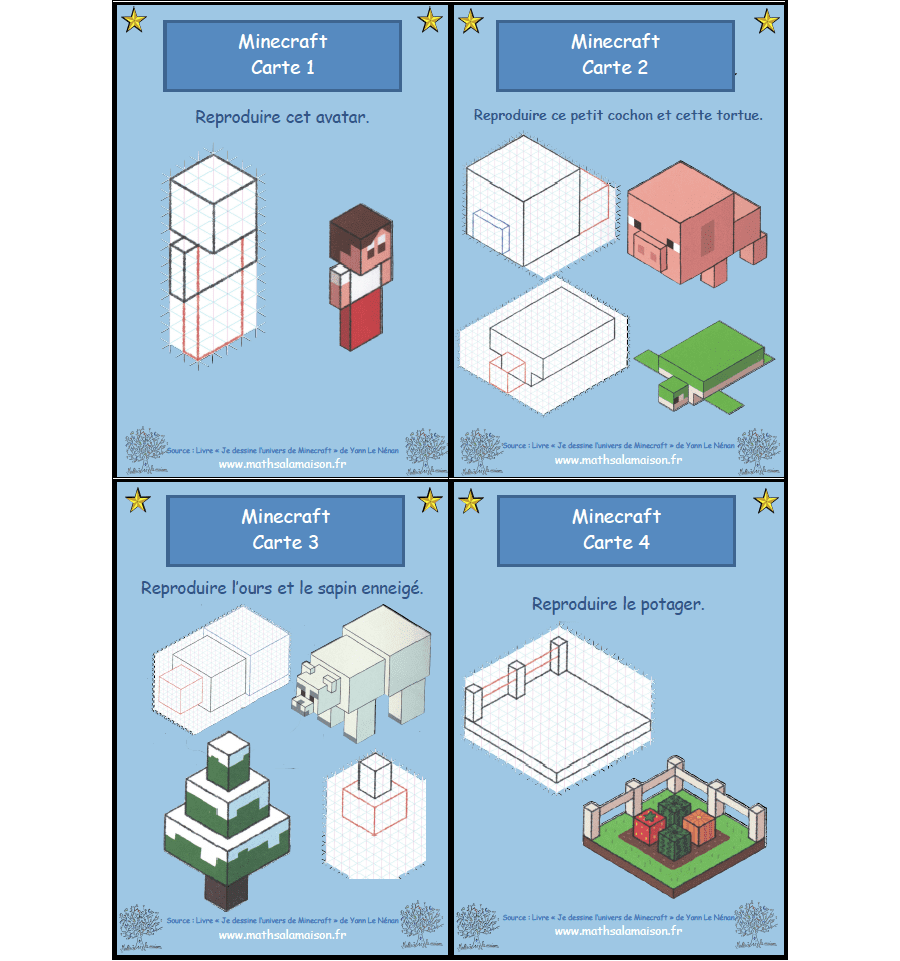 4e jeu de cartes - Minecraft