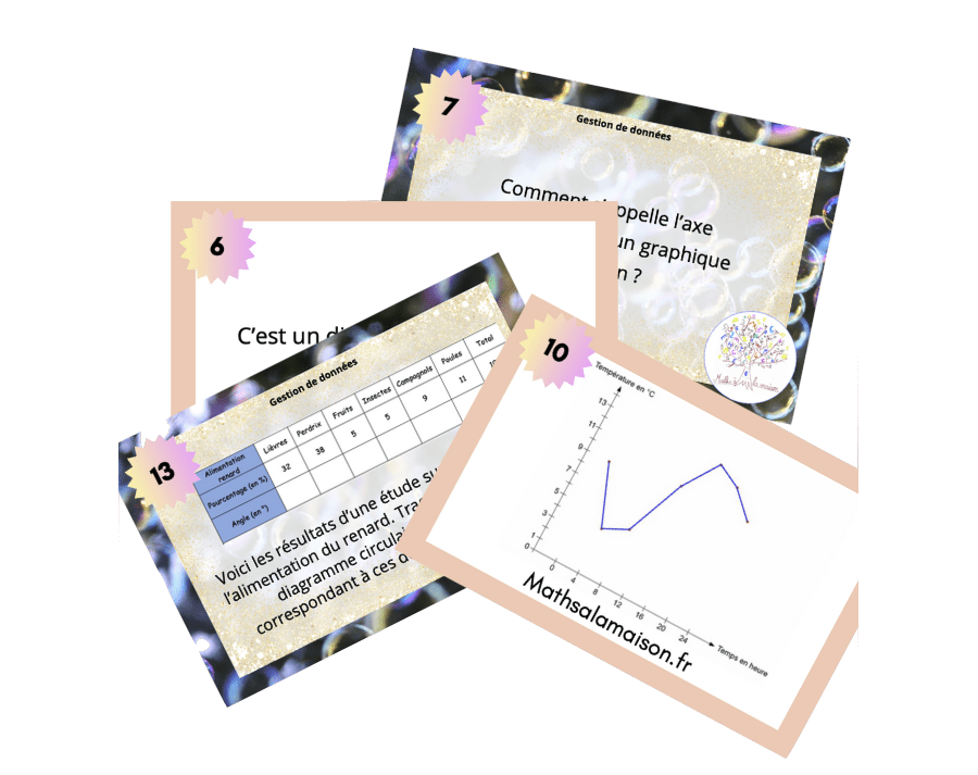 Flash cards La gestion de données