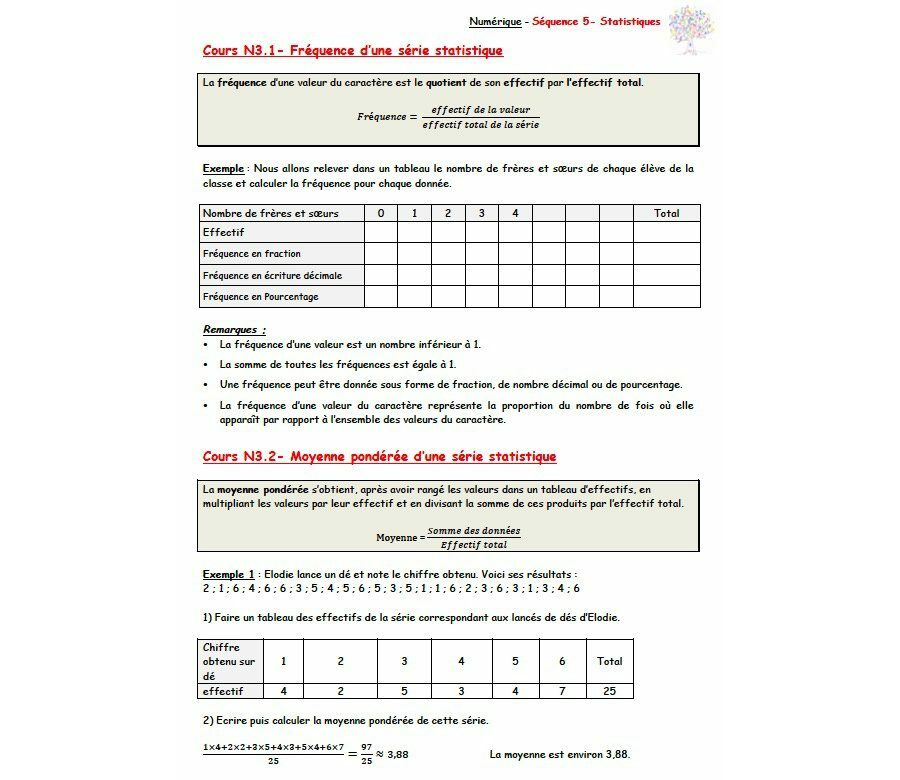 3è - Statistiques: cours