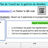 6è - Gestion de données : Plan de travail - réforme 2025