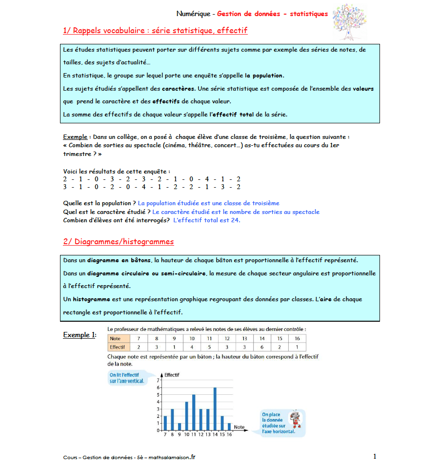 5è - Statistiques: cours
