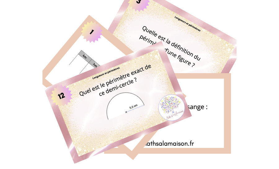 Flash cards 6è Longueurs et périmètres